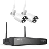 4K 16-Channel Wireless Security Camera System, 8MP NVR, 8MP WiFi IP Camera, Two-Way Audio, IP66 Waterproof, Smart AI Human Detection, Work With Alexa